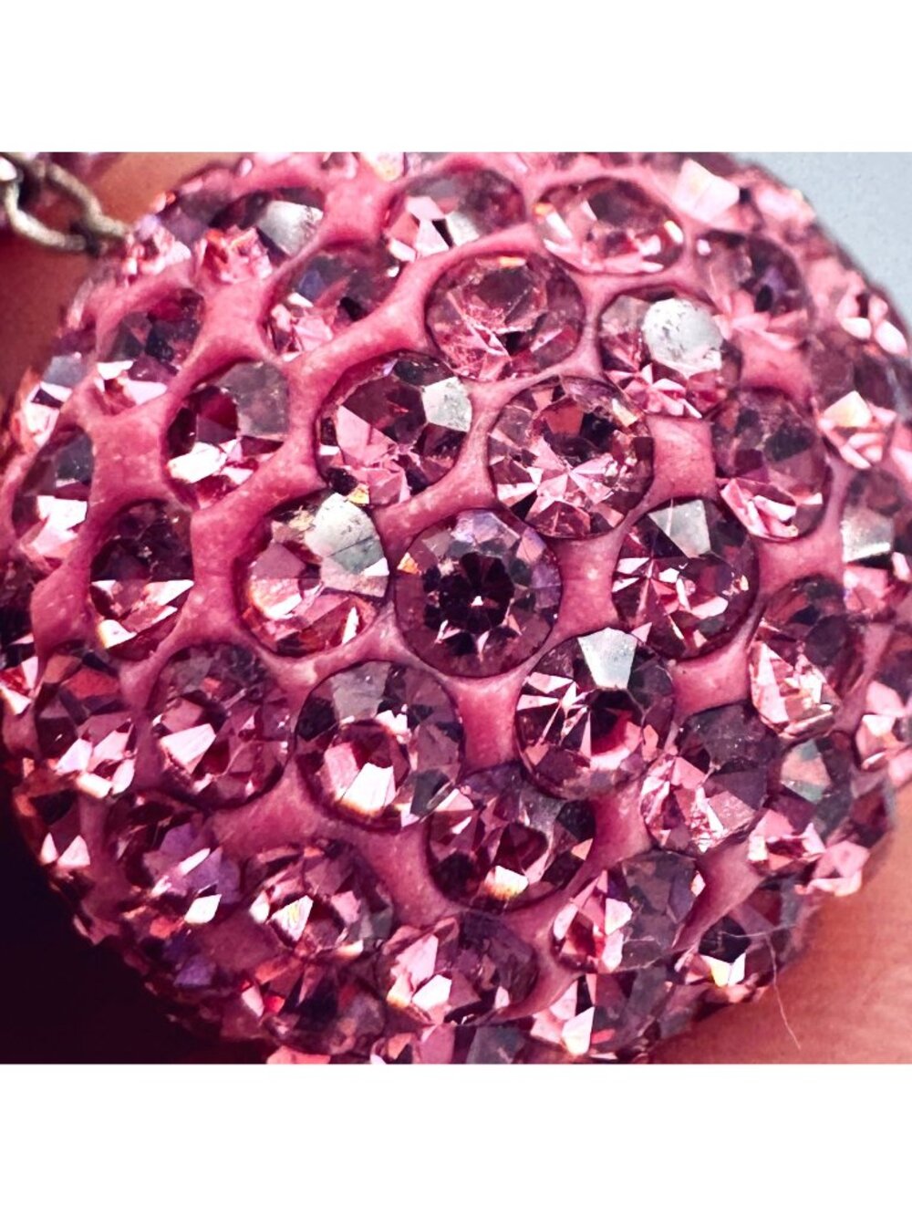 Sparkle Balls Dangle Earrings Disco Bon-Bon Drop Goth Glam Peacock Pink Lot of 3 - Picture 4 of 11